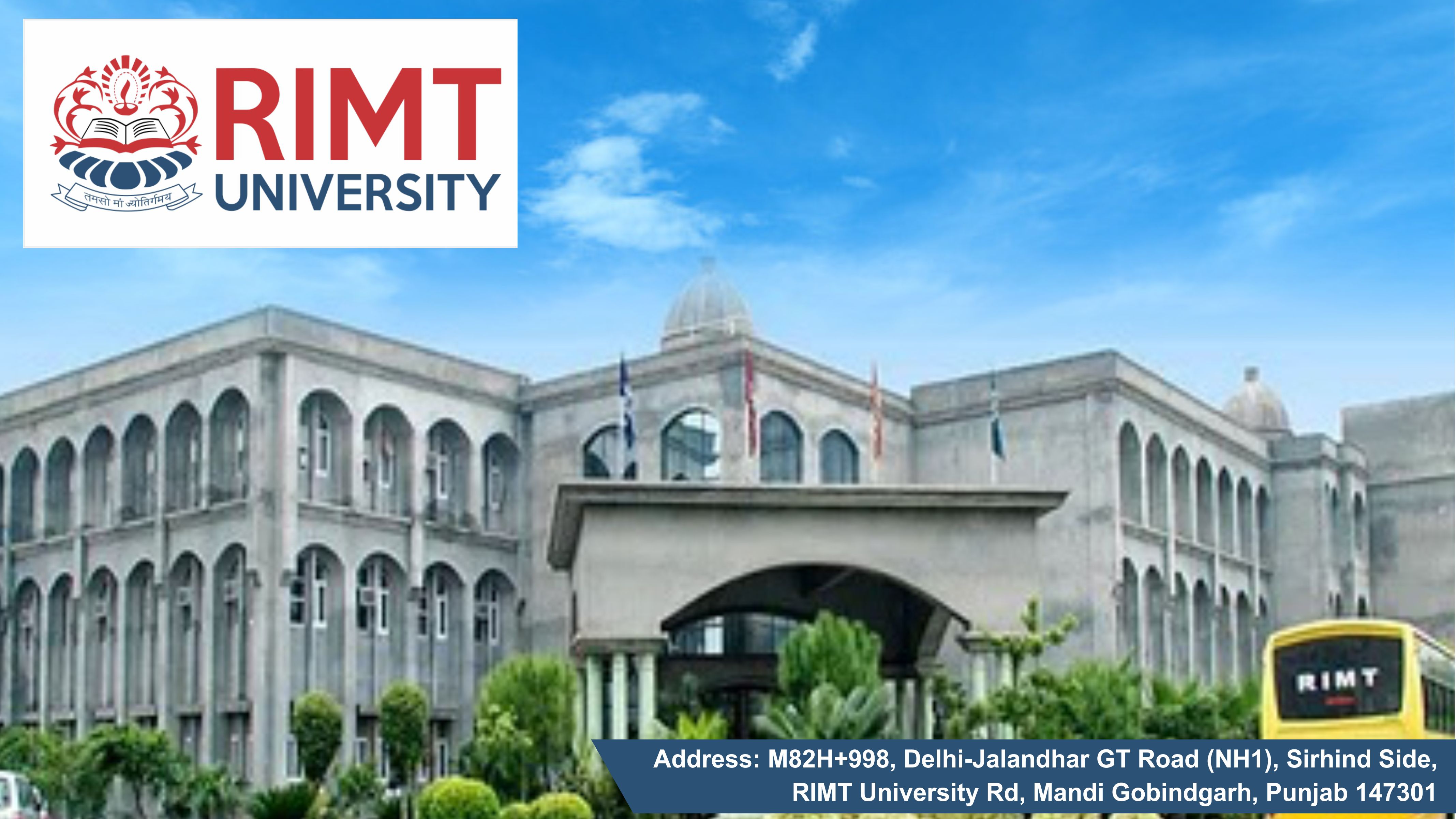 out side view of RIMT University 